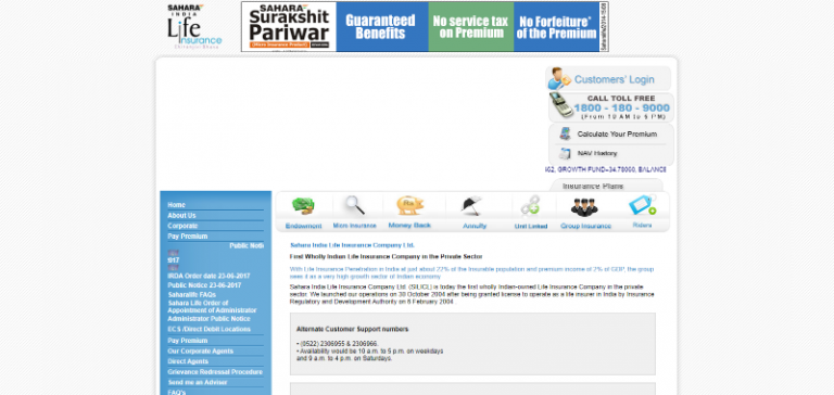 Sahara India Life Insurance Review